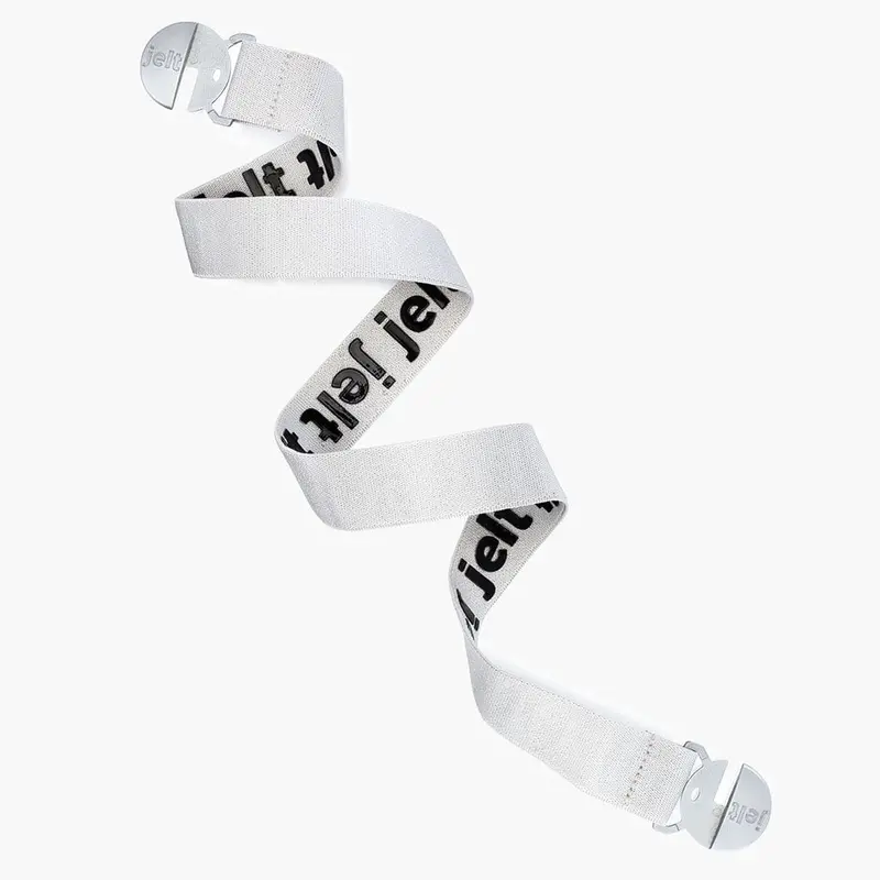 Limited Edition Glacier White & Silver Stretch Belt