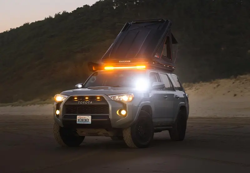 Low-Profile LED Ditch Light Bracket Kit for 2010–2024 Toyota 4Runner