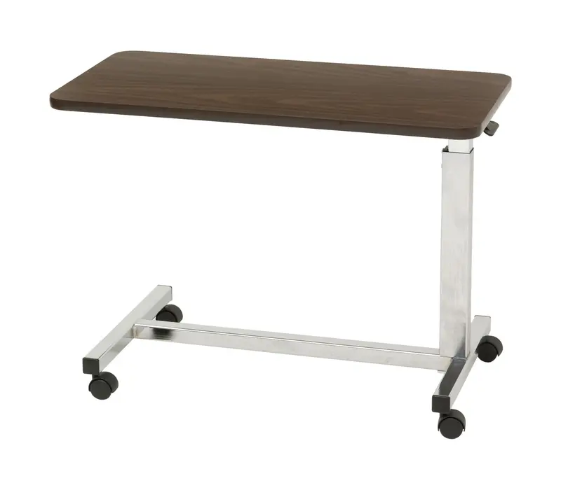 Low-Profile Overbed Table – Space-Saving Height for Beds and Wheelchairs