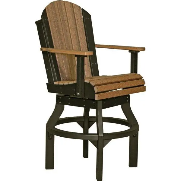 LuxCraft Adirondack Bar-Height Swivel Chair