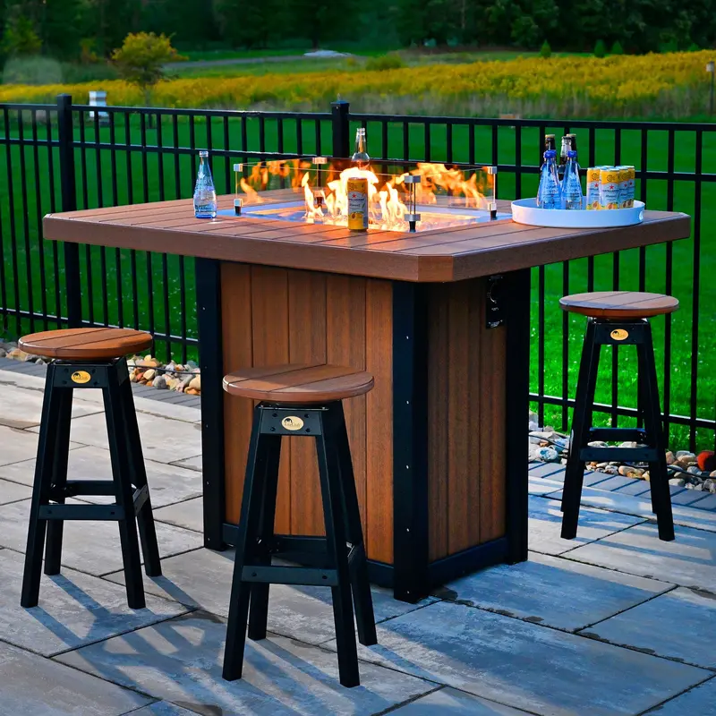 LuxCraft Lumin 62-Inch Rectangular Outdoor Fire Table