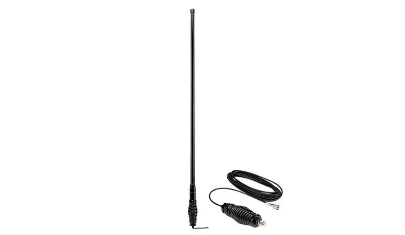 Midland 6.6 dB Heavy-Duty Bullbar Antenna with Spring Base and Coaxial Cable