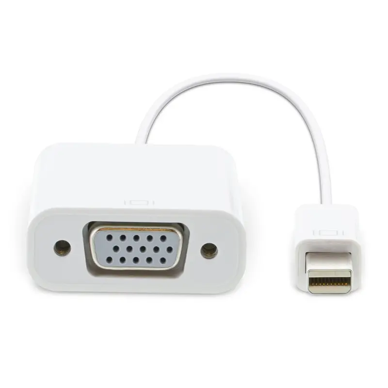 Mini DisplayPort to VGA Adapter – Reliable Analog Signal Output