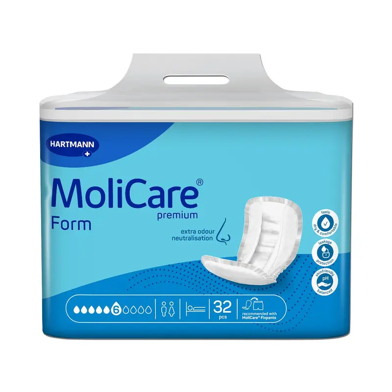 MoliForm Soft Incontinence Liners – Extra Absorbency, 13″ x 27″ (128-Count Case)