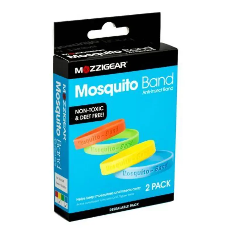 Mozzigear Adult Mosquito Repellent Wristbands – 2-Pack, DEET-Free & Skin-Safe