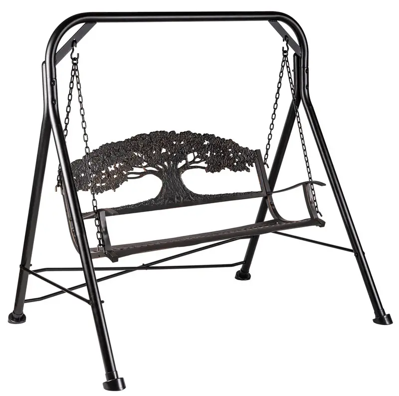 Natural Wood Tree Swing – Outdoor Recreation