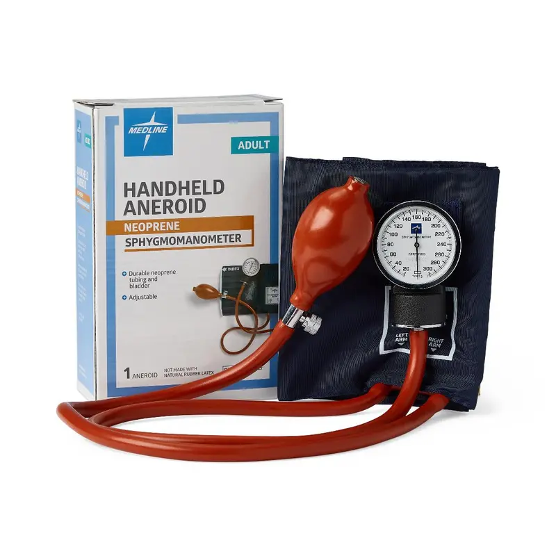 Neoprene-Finished Handheld Sphygmomanometer – Standard Adult Cuff