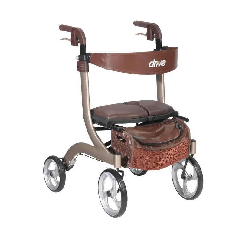 Nitro DLX Euro-Style Rollator Walker – Champagne Finish