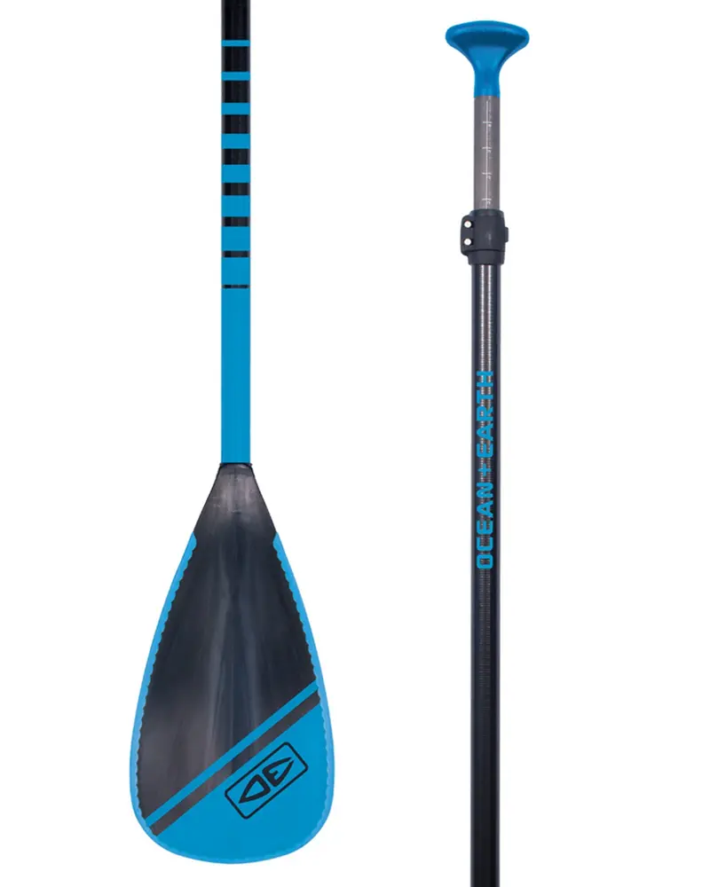 Ocean & Earth Fiberglass-Shaft Adjustable SUP Paddle with Plastic Blade