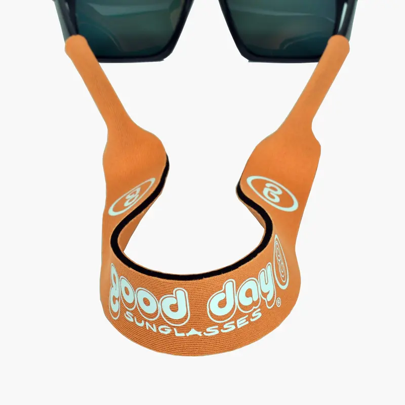 Orange Silicone Sunglasses Strap with Secure Fit