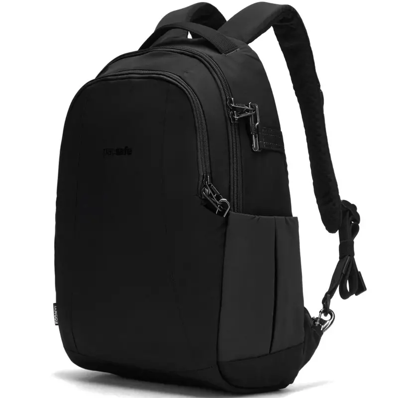 Pacsafe LS350 15L Anti-Theft Backpack in Black – Made from Econyl