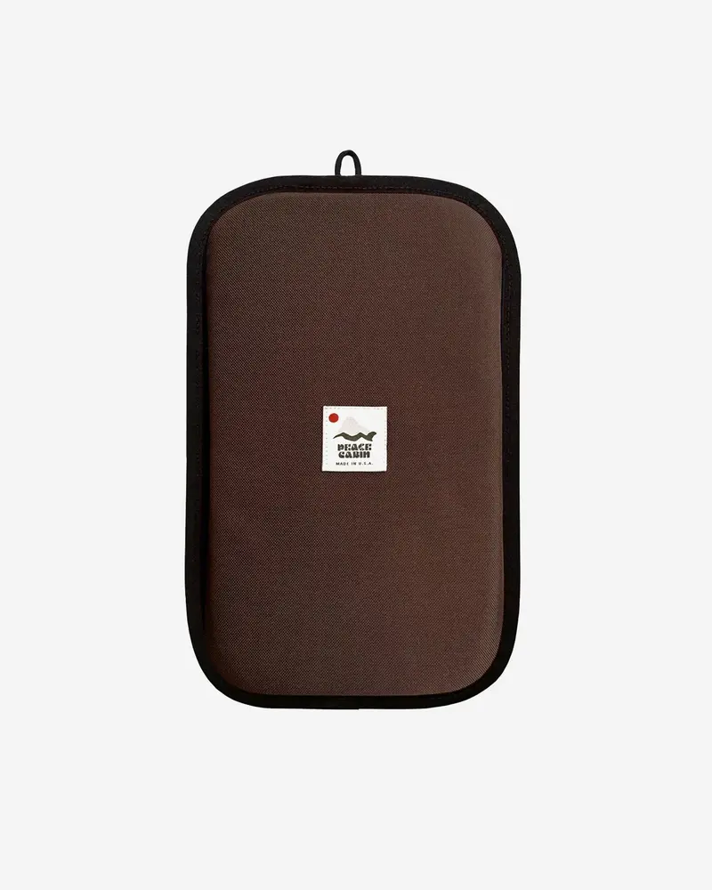 Peace Cabin Brown & Neon Yellow Utility Sit/Kneel Pad