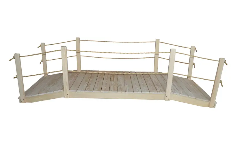 Pressure-Treated Rope Bridge – 8 ft to 12 ft Durable Span