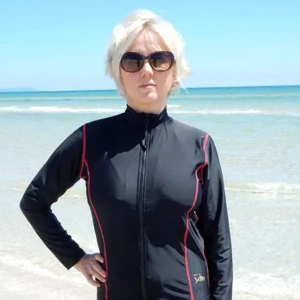 Radicool Women’s Long-Sleeve Full-Zip Rash Top