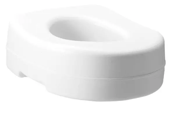 Raised Toilet Seat – Universal Fit, 4″ Height Boost for Safer Transfers