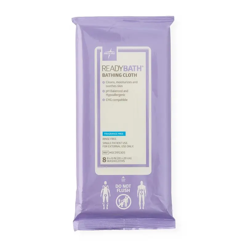 ReadyBath Fragrance-Free Total Body Washcloth – Standard Weight, 30-Count Case