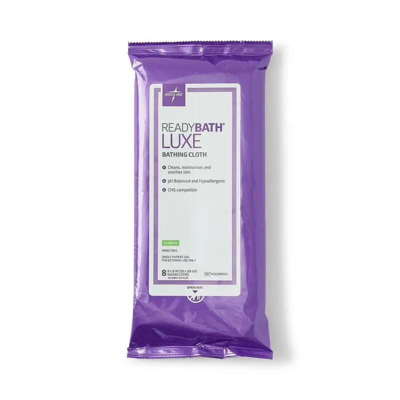 ReadyBath LUXE Scented Heavyweight Total Body Washcloth – 24-Count Case