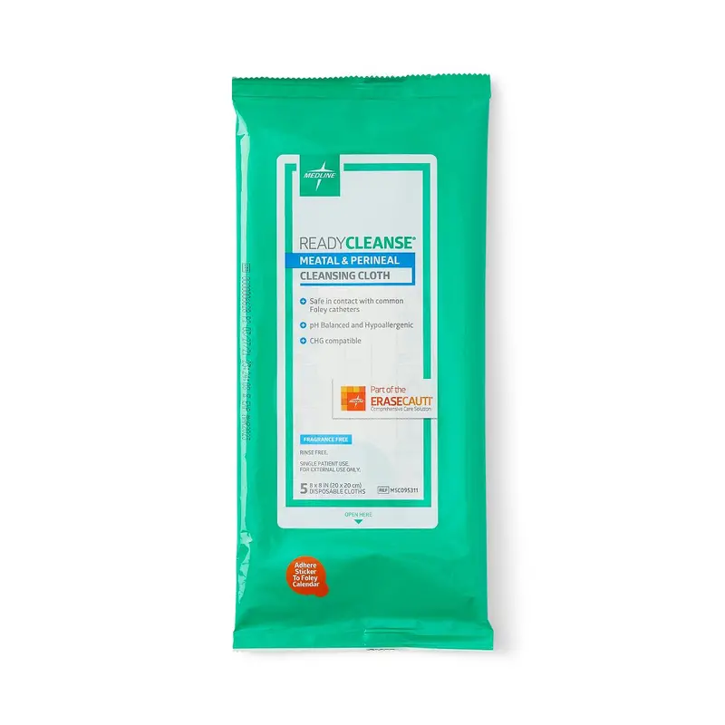 ReadyCleanse Perineal Cleansing Cloths – 8″ × 8″ (Case of 30)