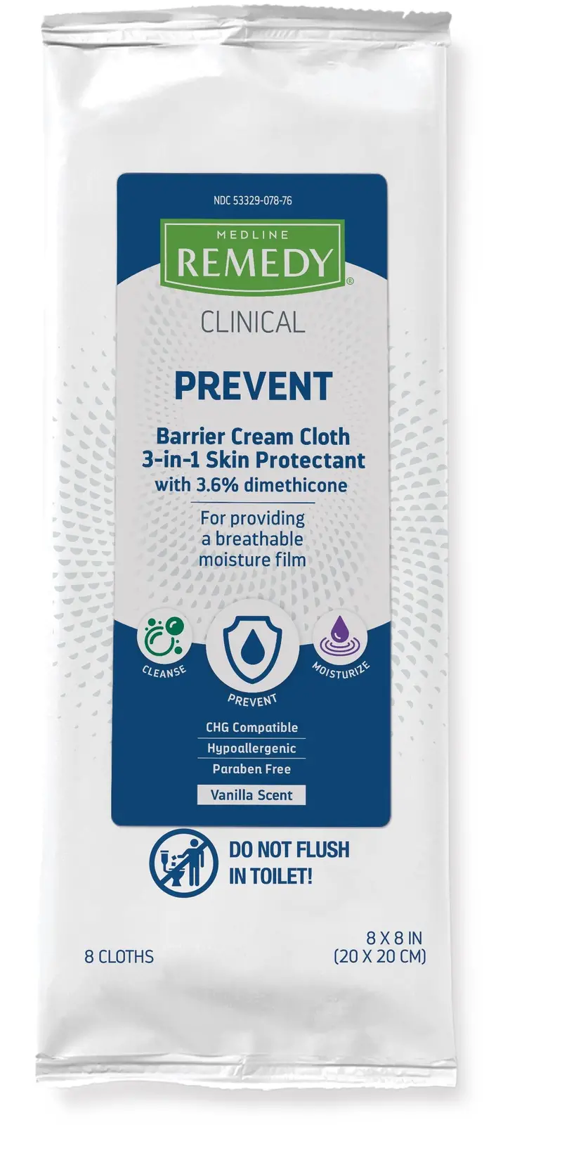 Remedy Phytoplex Dimethicone Barrier Cream Wipes, Case of 32