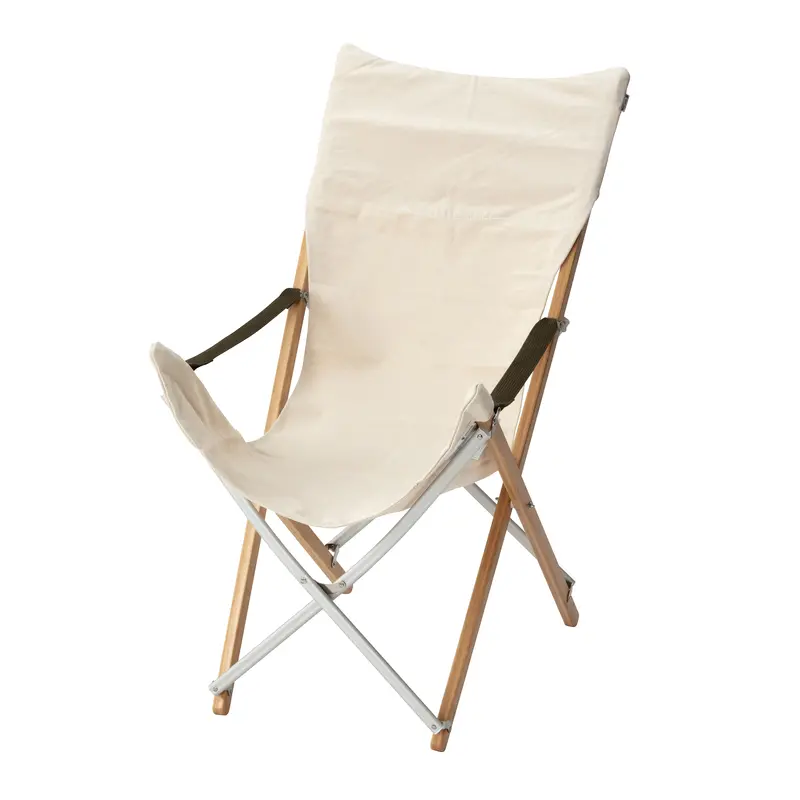 Renewed Bamboo Long-Seat Folding Chair