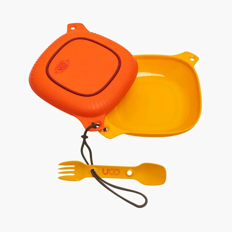 Retro Sunrise 4-Piece Outdoor Mess Kit