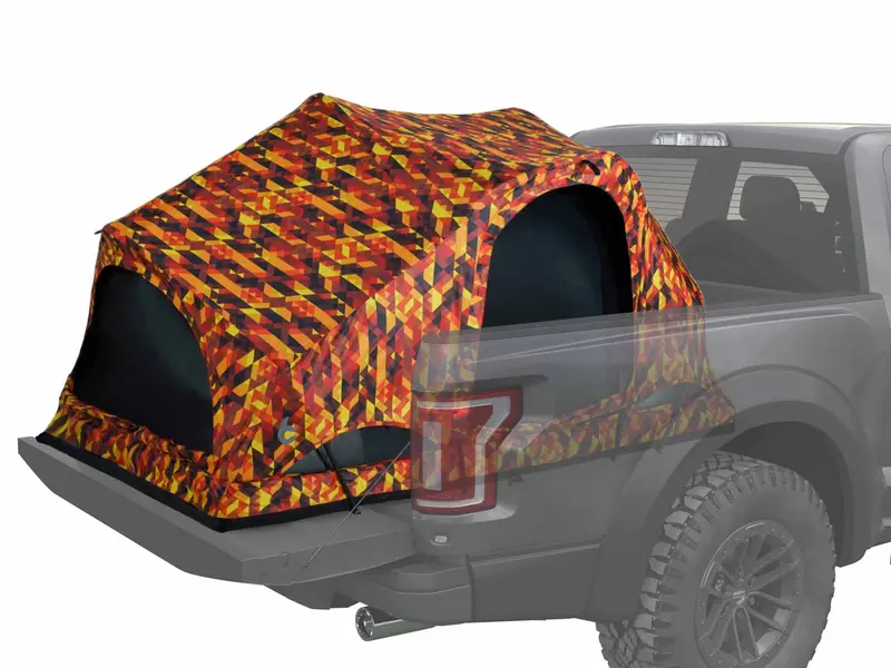 REV Pickup Truck Bed Tent – Ember Blackout Edition