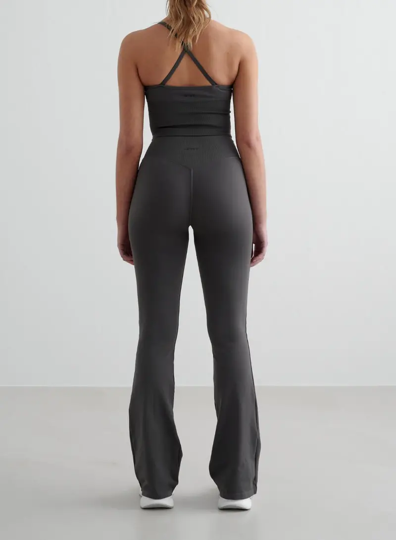 Shadow Grey Seamless Flared Leggings