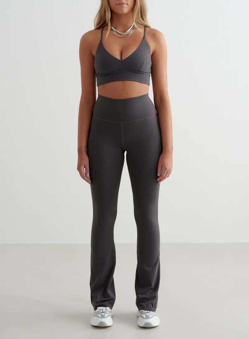 Shadow Grey Sense Flare Tights and Strap Bra Pair