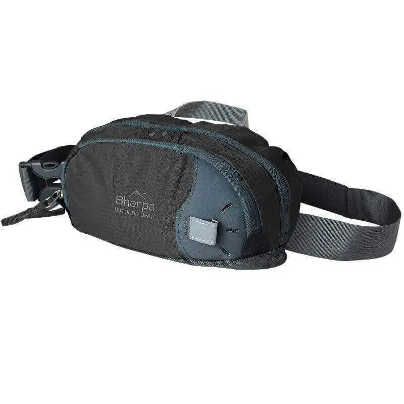 Sherpa Adjustable Unisex Waist Pack – Black/Blue/Green/Orange