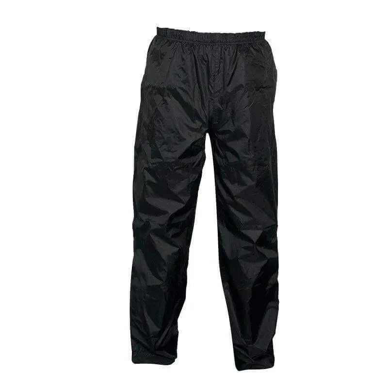 Sherpa Kids’ Waterproof Rain Trousers – Black Youth Size