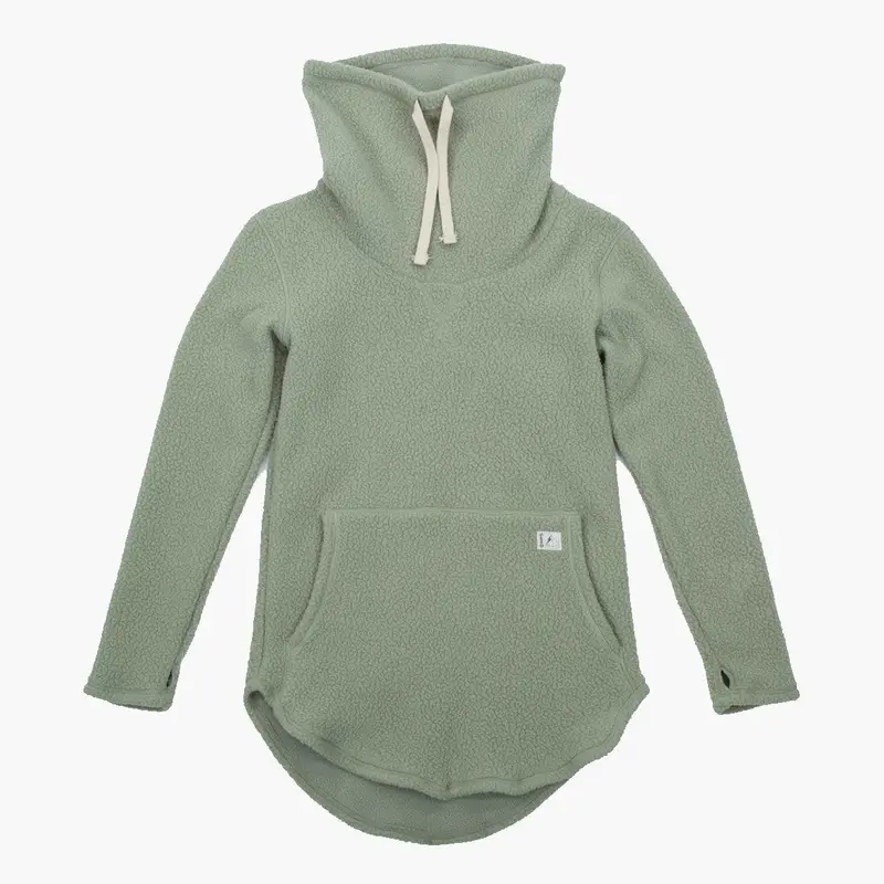 Sherpa Tallac Pullover – Oil Green Softshell Hoodie