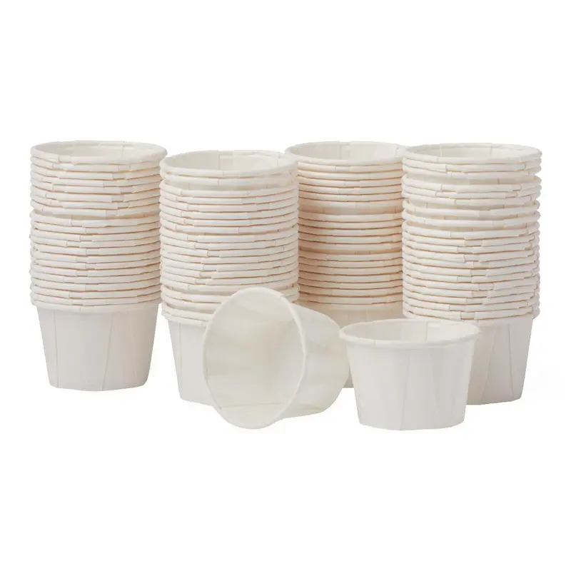 Single-Serve 1 oz. Disposable Paper Soufflé Cups – 5,000-Count Case