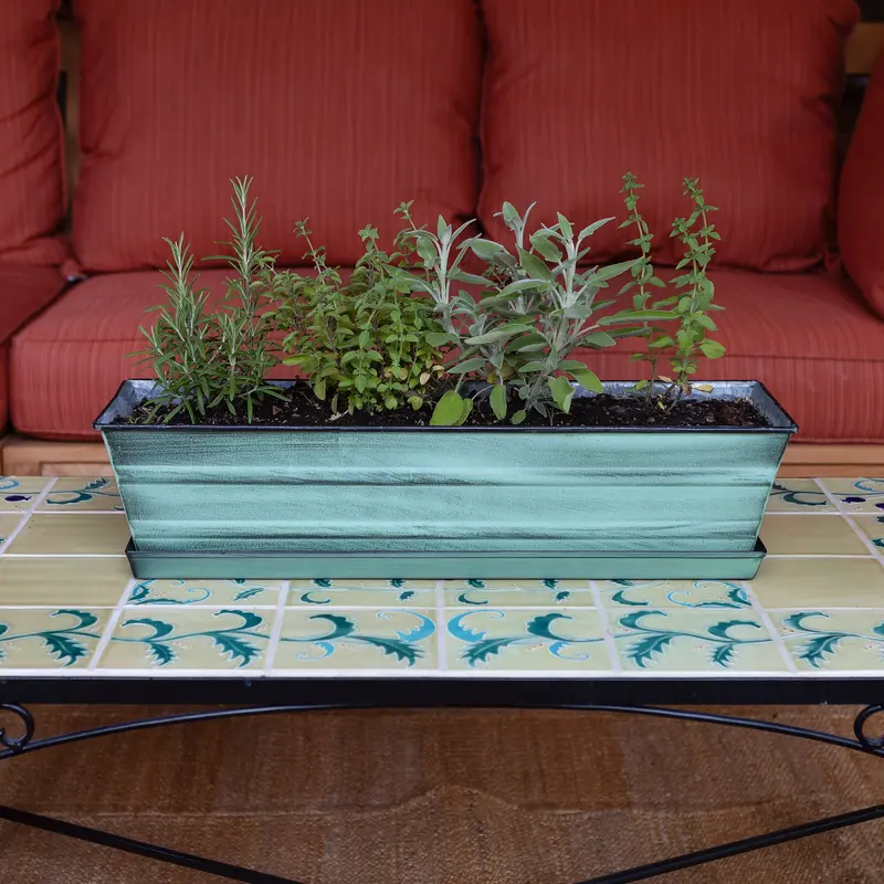 Small Green Flower Box Tray Kit – Achla Designs