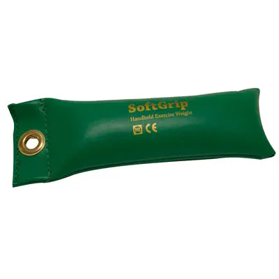 SoftGrip Ergonomic Hand Weights – 2 lbs, Green