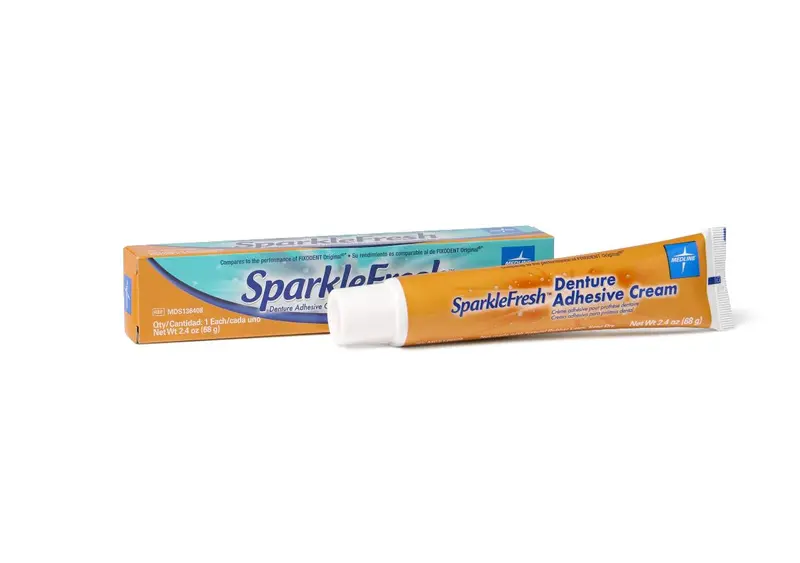 Sparklefresh Denture Adhesive Cream – 2.4 oz Tube