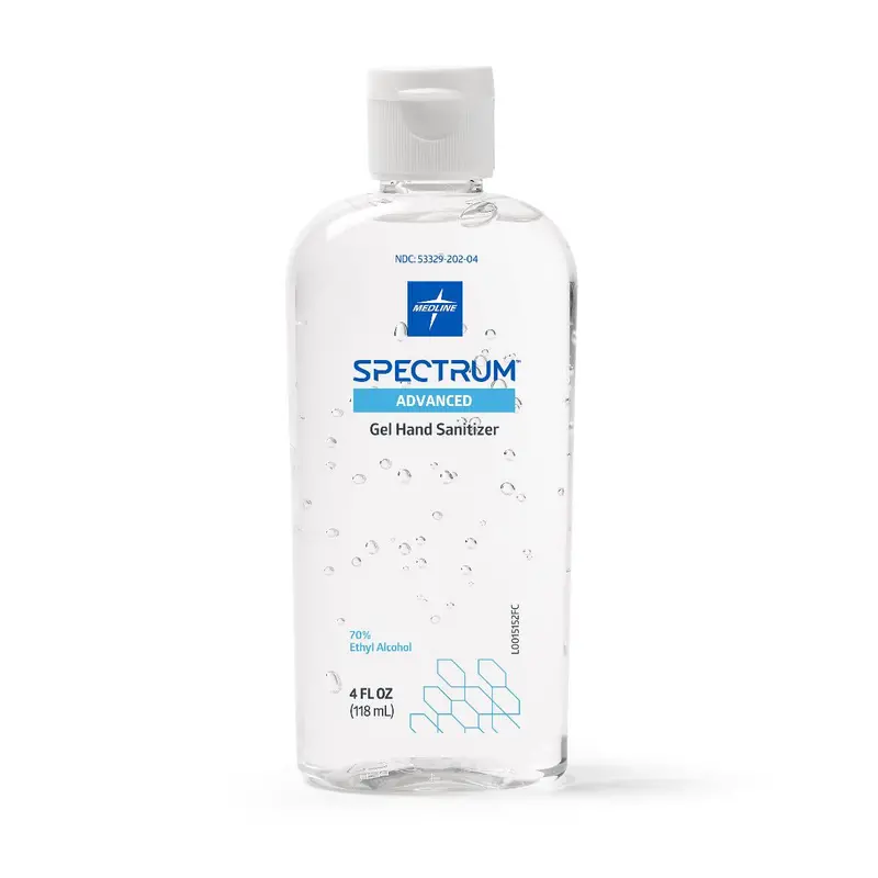 Spectrum 70% Alcohol Gel Hand Sanitizer – 4 oz Travel Bottle (Single Unit)
