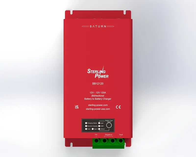 Sterling Power BB12120 12V 120A Bidirectional DC-DC Charger for Heavy-Duty Use