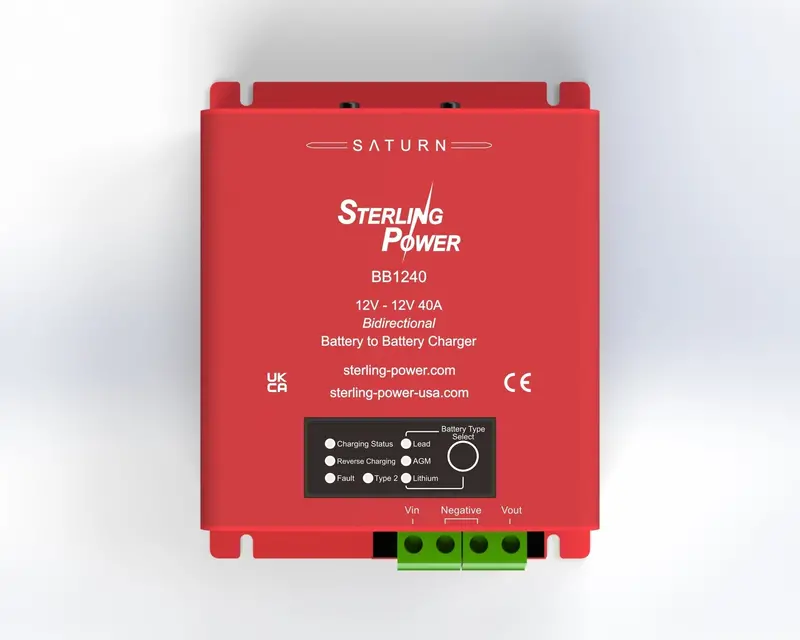 Sterling Power BB1240 12V 40A Bidirectional DC-DC Charger for Light-Duty Applications