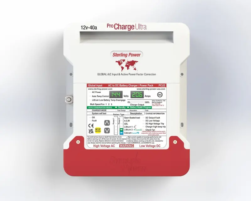 Sterling Power PCU2420plus — 24V 20A Marine DC-DC Battery Charger