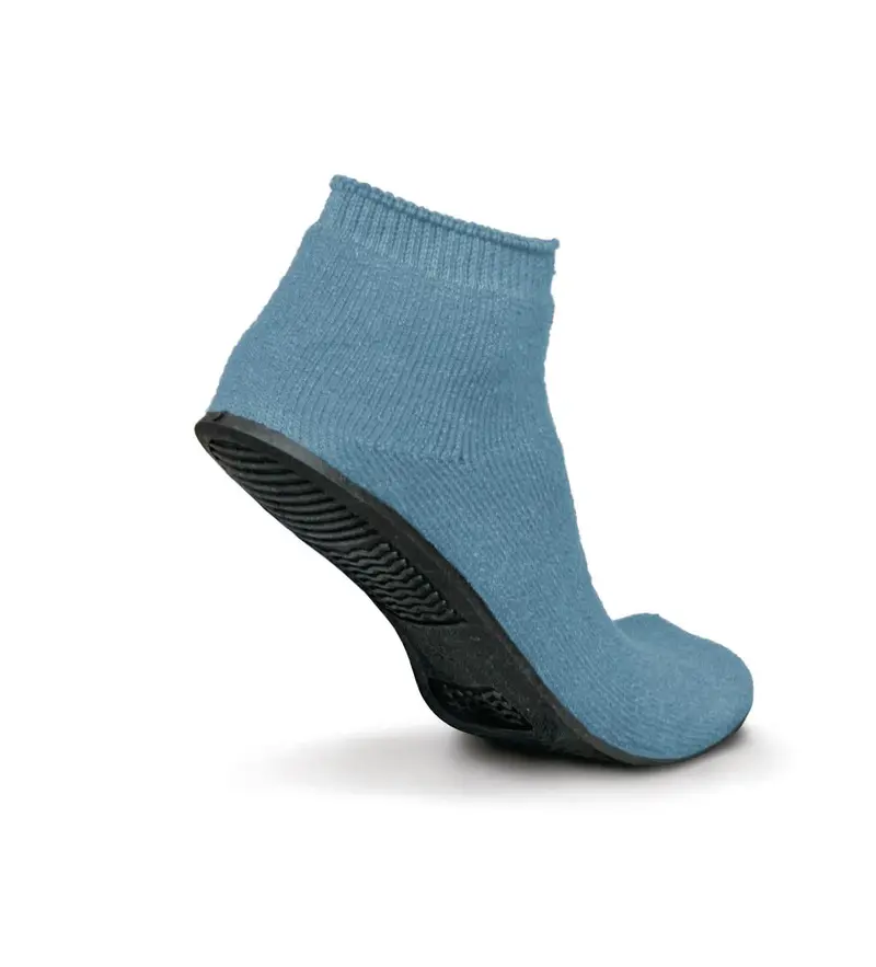 Sure-Grip Terrycloth Slippers – Medium Light Blue, 12-Per Box