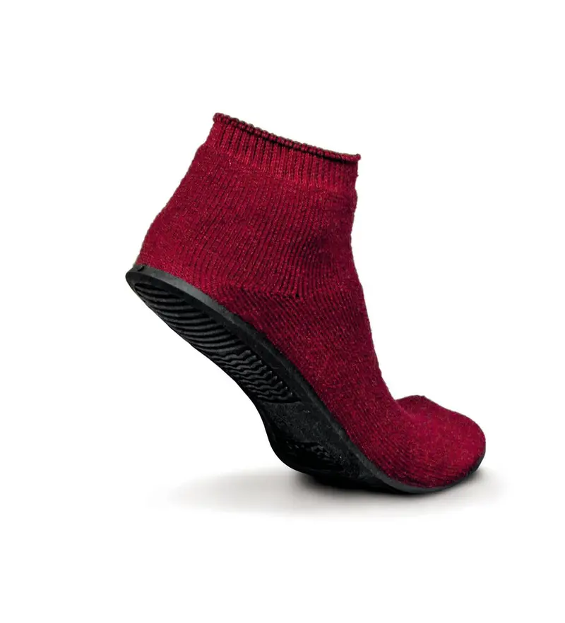 Sure-Grip Terrycloth Slippers – Small Red, 12-Per Box