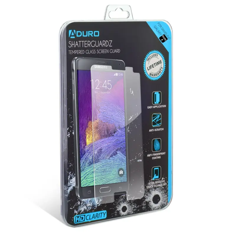 Tempered Glass Screen Protector for Galaxy Note 4 – SHATTERGUARDZ