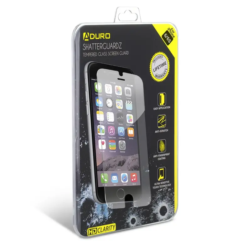 Tempered Glass Screen Protector for iPhone 6 – SHATTERGUARDZ Series