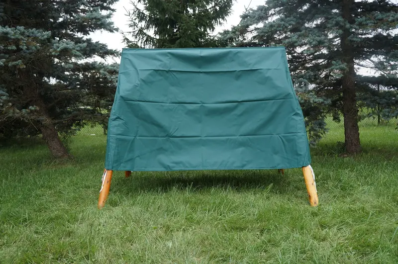 Tete-a-Tete Porch Swing Cover – Gray or Forest Green