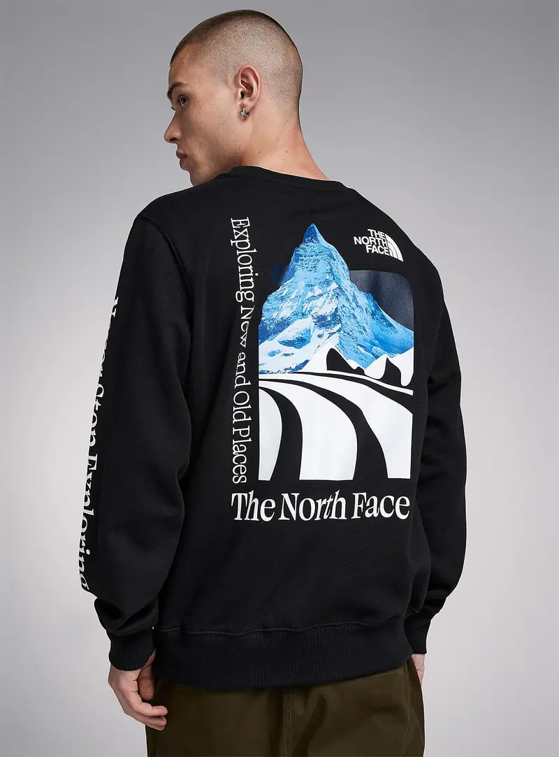 The North Face Men’s Places We Love Crewneck Sweatshirt – Cotton-Poly Blend Casual Top