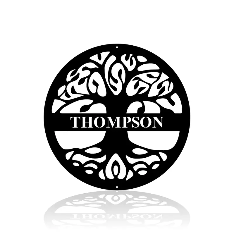 Tree of Life Design with Custom Text Engraving
