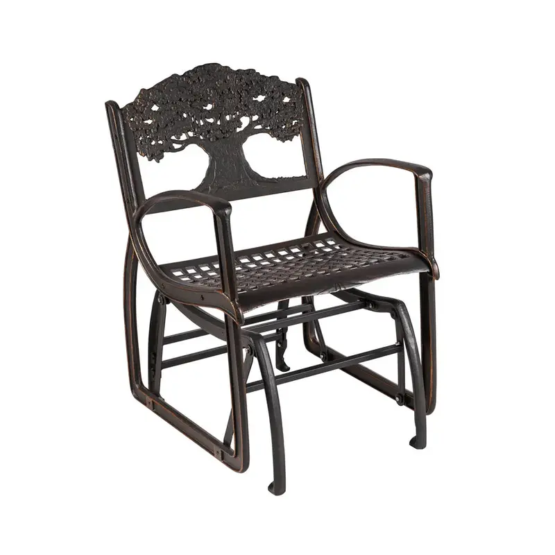 Tree-Silhouette Outdoor Glider Chair