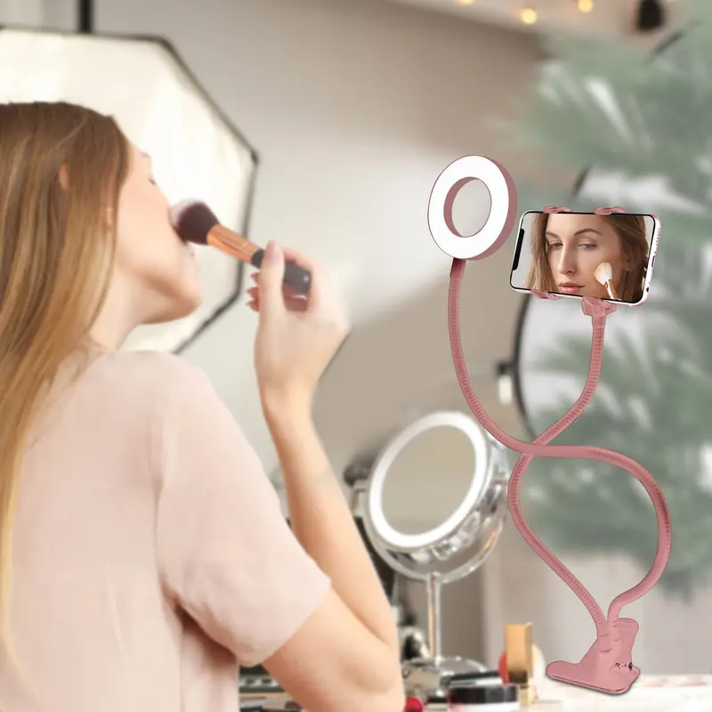 U-Stream Junior Lighting Studio with Adjustable Phone Holder – Rose Gold