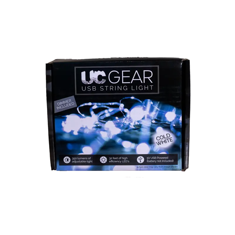 UC Gear 32-Foot Cool White LED String Lights
