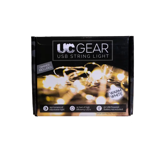 UC Gear 32-Foot Warm White LED String Lights